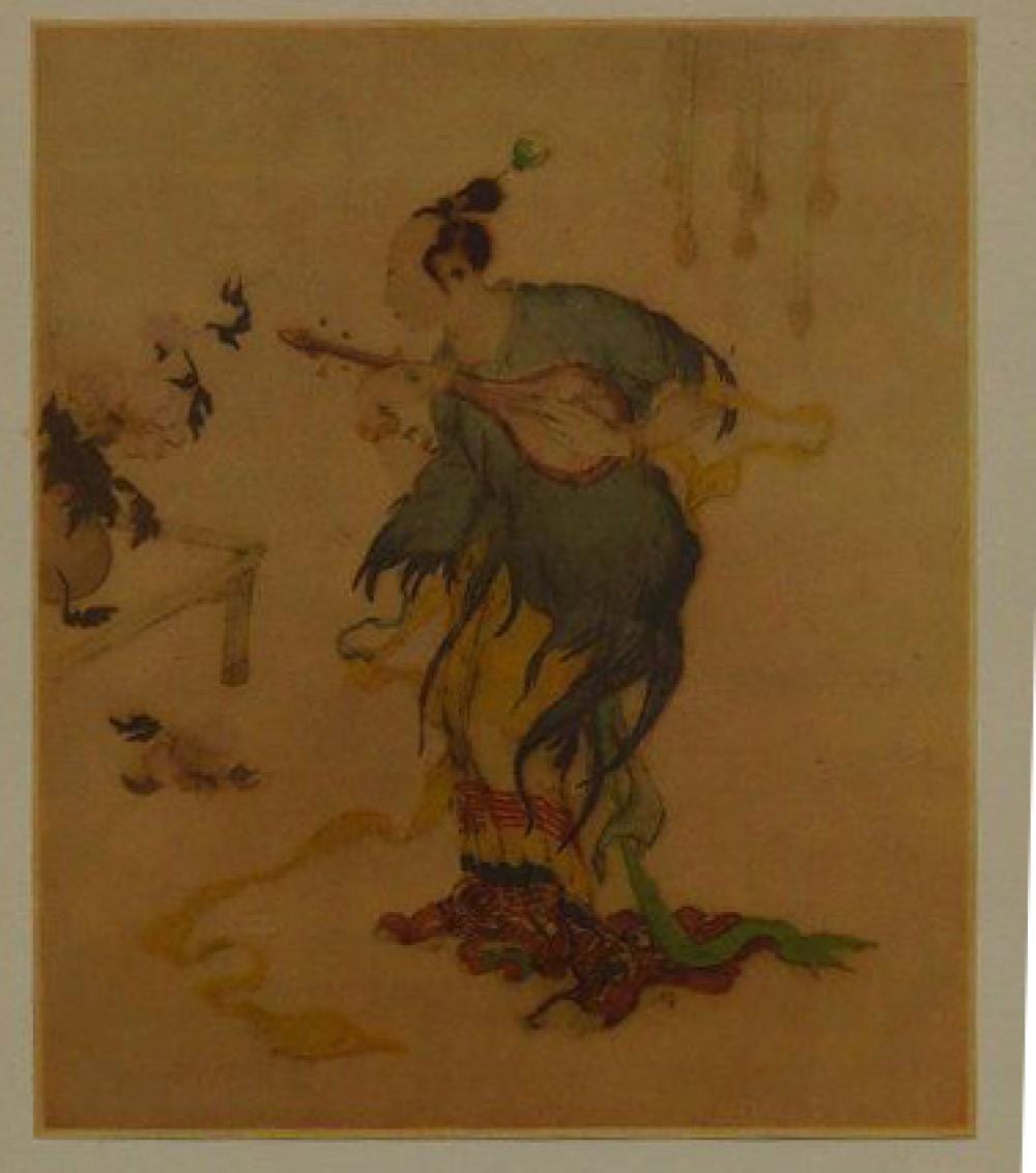 Elyse Ashe Lord comparable auction result: elyse ashe lord british 1885 1971 etching and aquatint on paper the rainbow skirt