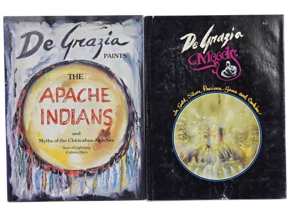 Ted DeGrazia comparable auction result: 2 ted degrazia 1974 1976 autographed art books