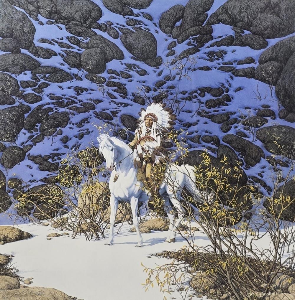 Bev Doolittle comparable auction result: bev doolittle eagle heart signed numbered print