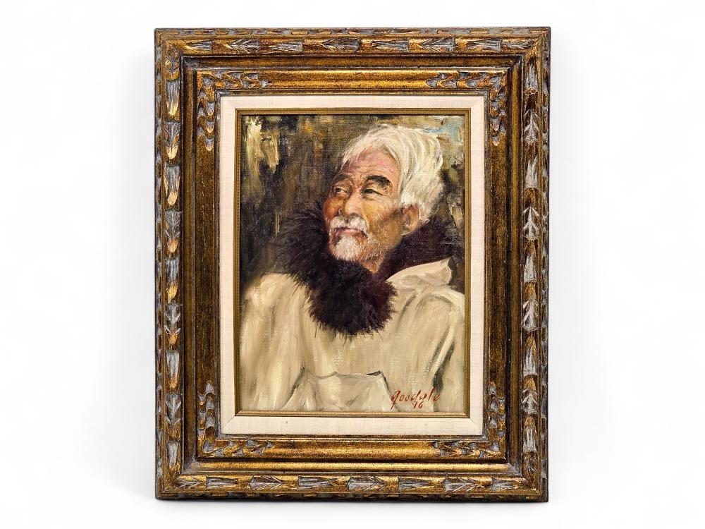 Harvey Goodale comparable auction result: harvey goodale old man edwards oil painting