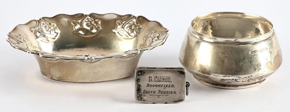 John Angus Chamberlain comparable auction result: art nouveau bon bon dish with pierced rim by john