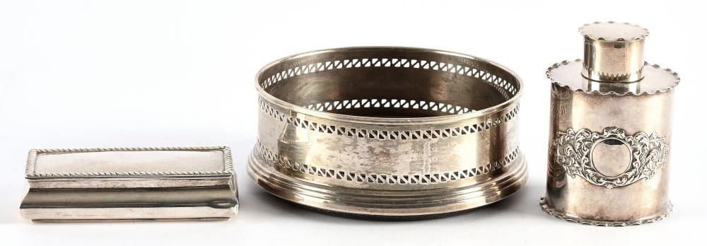 Joseph (1886) Albert comparable auction result: late victorian tea caddy with crimped rims by jos