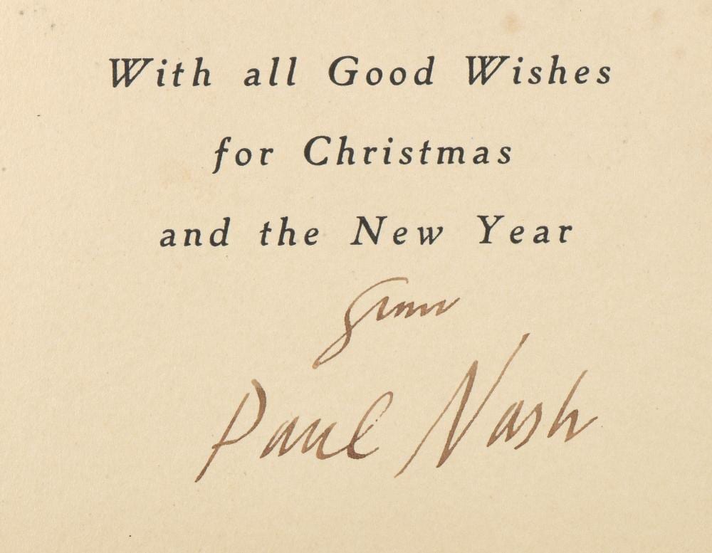 paul nash a christmas card featuring sussex land · Ewbank's · 2026-06-25 Paul Nash comparable auction result: paul nash a christmas card featuring sussex land