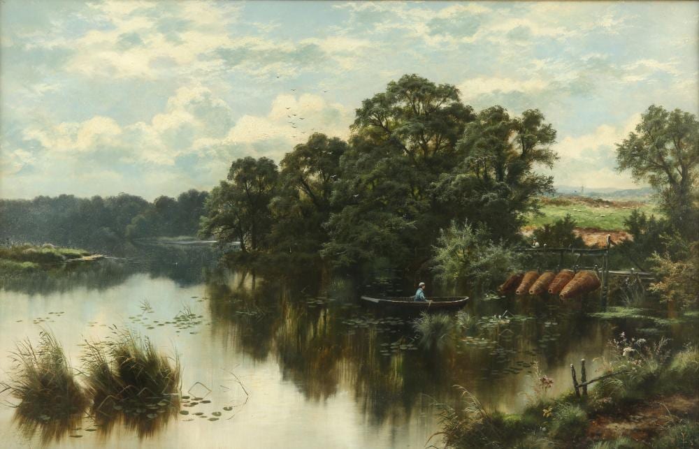 Edgar Longstaffe comparable auction result: edgar longstaffe british 1852 1933 fisherman ap