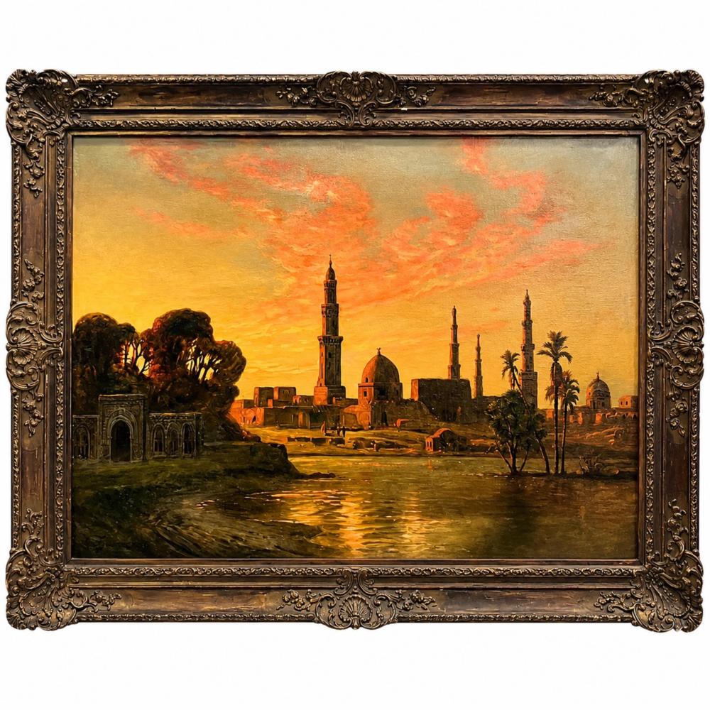 Ernest Karl Eugen Koerner (German, 1846-1927) Large Oil on Canvas Painting sold by Akiba Galleries, lot 31 — auction record photograph