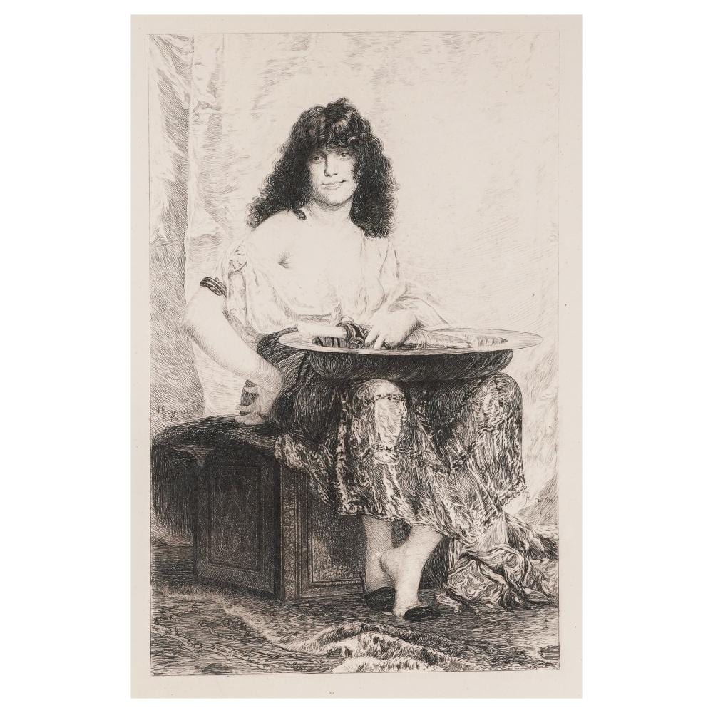 Henri Regnault comparable auction result: henri regnault salome engraving
