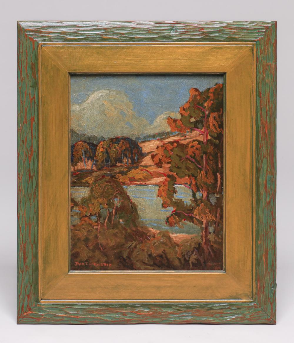 Jack Cassinetto comparable auction result: jack cassinetto 1944 2018 california painting along the russian river 2001