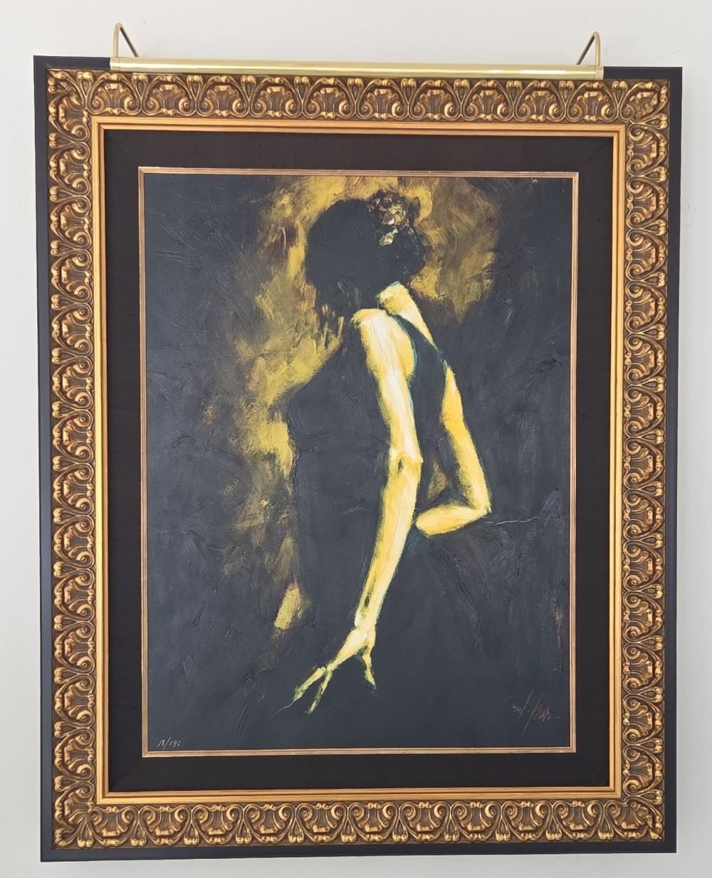 Fabian Perez Nightlife Painting Of Woman Dancing sold by Kraft Auction Service, lot 3246 — auction record photograph