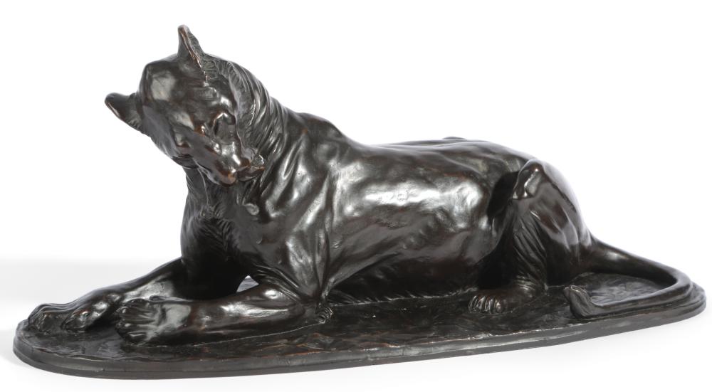 robert glen american b 1940 a bronze figure of a seated lioness · Gorringes · 2026-07-07 Robert Glen comparable auction result: robert glen american b 1940 a bronze figure of a seated lioness