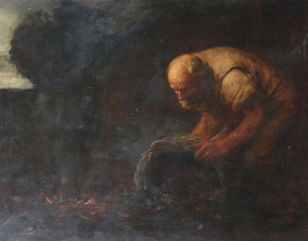 Alphonse Legros comparable auction result: alphonse legros french 1837 1911 the weedburner