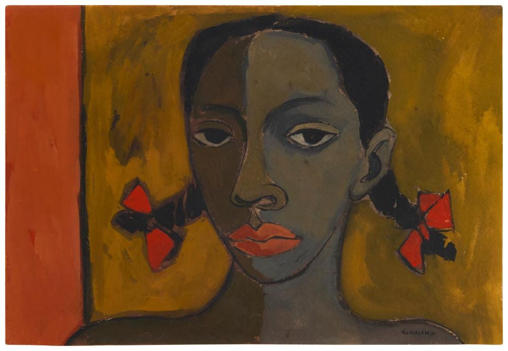 Oswaldo Guayasamín comparable auction result: oswaldo guayasam n 1919 1999 ecuadorian cabeza de nina negra