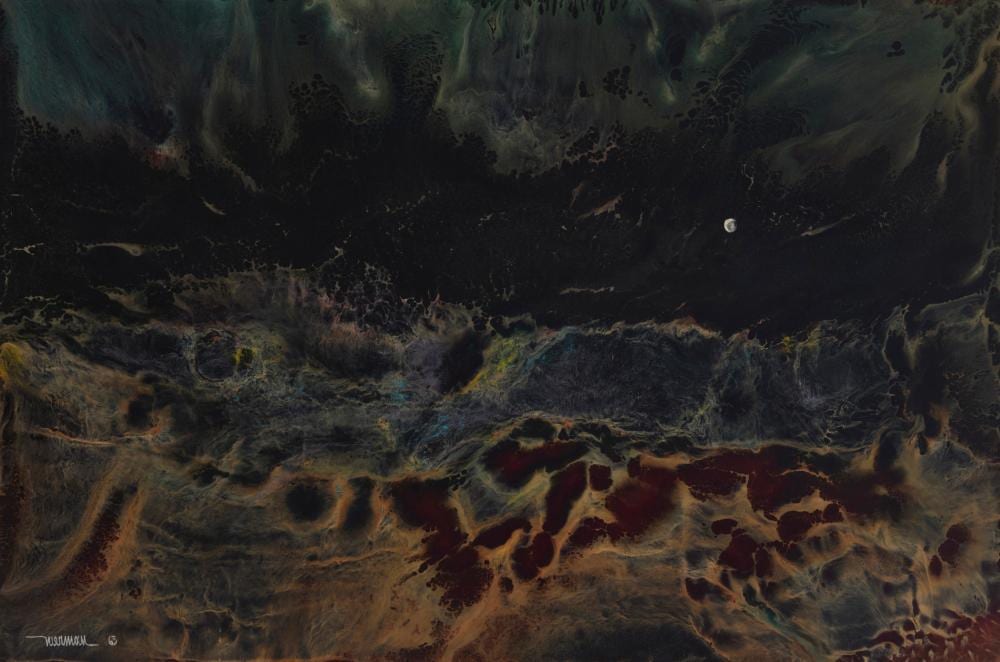 Leonardo Nierman comparable auction result: leonardo nierman 1932 2023 mexican moonlight 1963