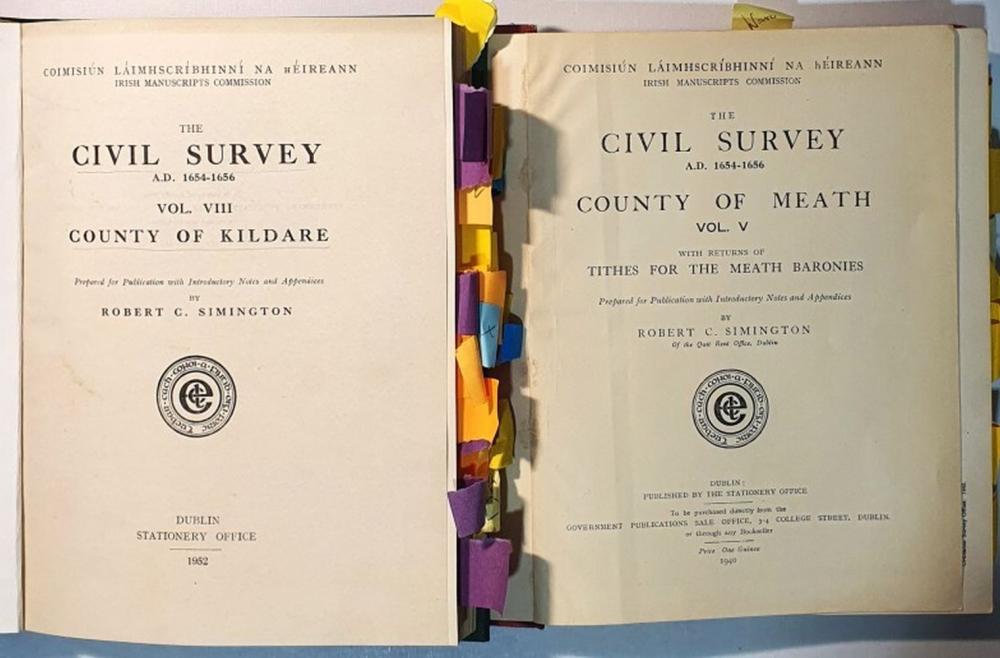 Rossend González Carbonell comparable auction result: civil survey the civil survey 1654 1656 vol viii county of kildare by ro