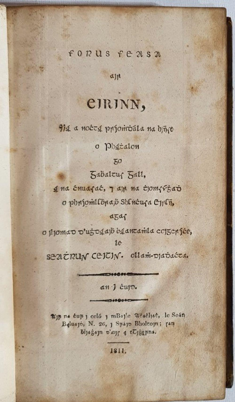 Bill Ambagtsheer comparable auction result: keating jeoffrey forus feasa ais eirinn translated from the irish by wi