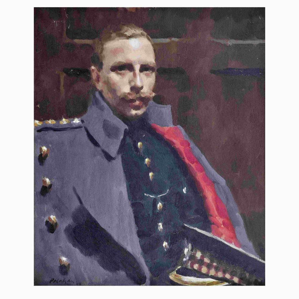 Colin Colahan comparable auction result: colin colahan 1897 1987 portrait of sir aymer maxwell 8th bt of monreith 1911 1987 wearing military uniform half length in 19th century gilt composition frame