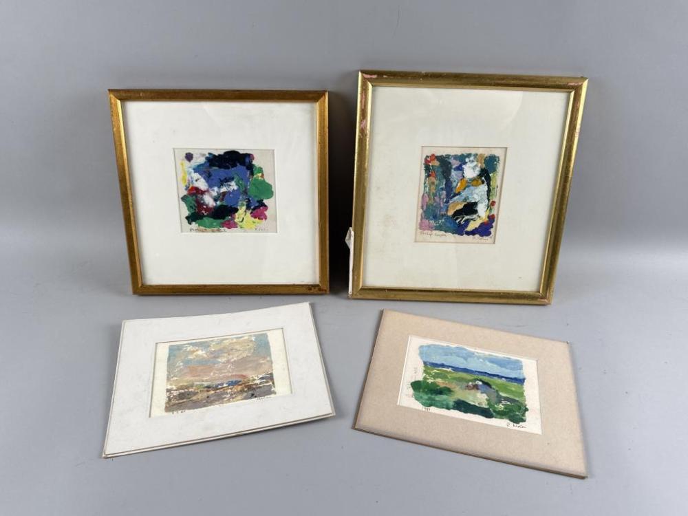 Ray Nolin comparable auction result: ray nolin massachusetts connecticut 1954 59 2015 four small works monotypes on paper 4 5 x 5 5 sight matted and or framed