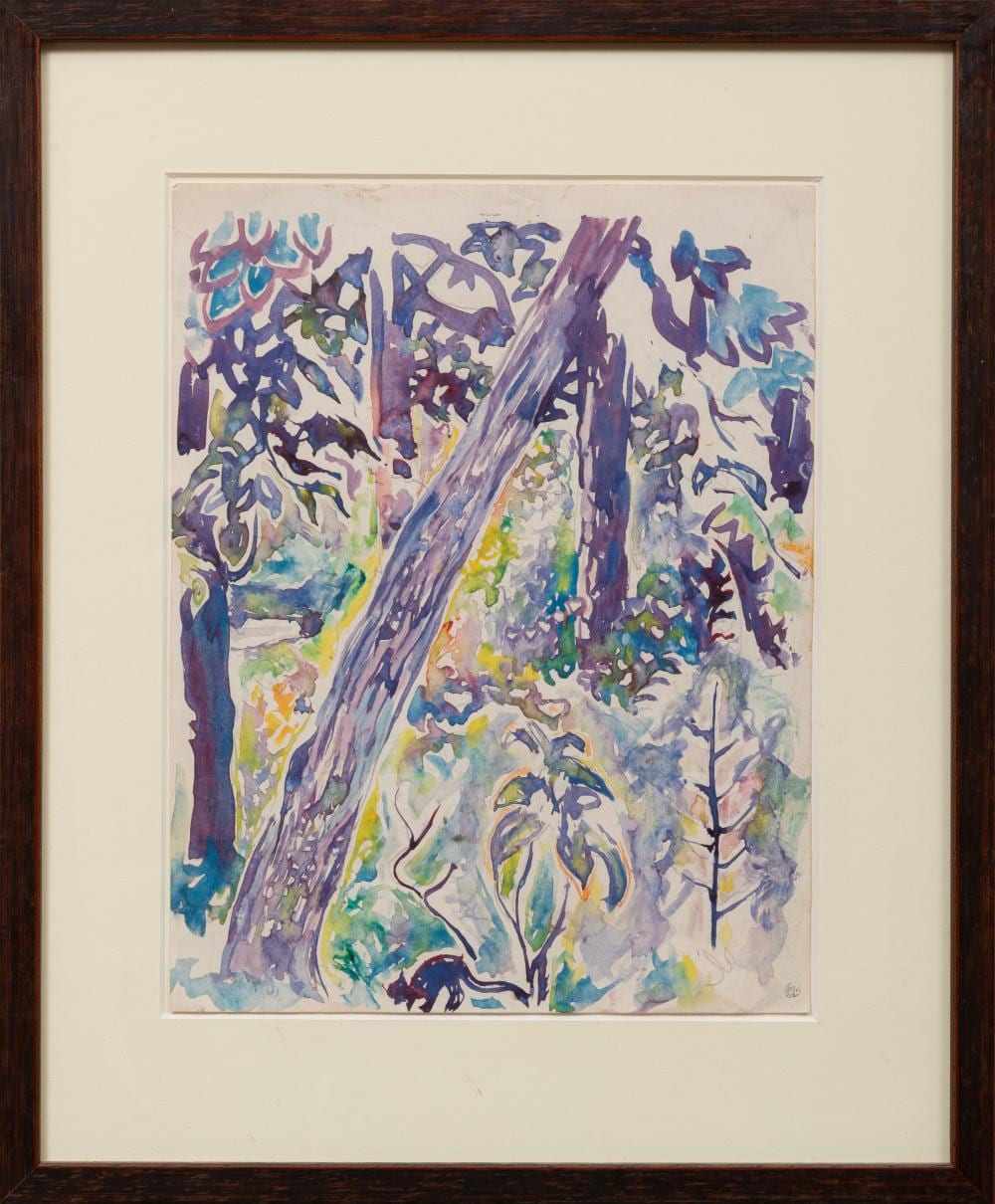 Walter Inglis Anderson comparable auction result: walter inglis anderson american mississippi 1903 1965 woods watercolor and graphite on paper