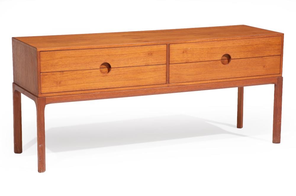 Kai Kristiansen comparable auction result: kai kristiansen for aksel kjersgaard teak low console table
