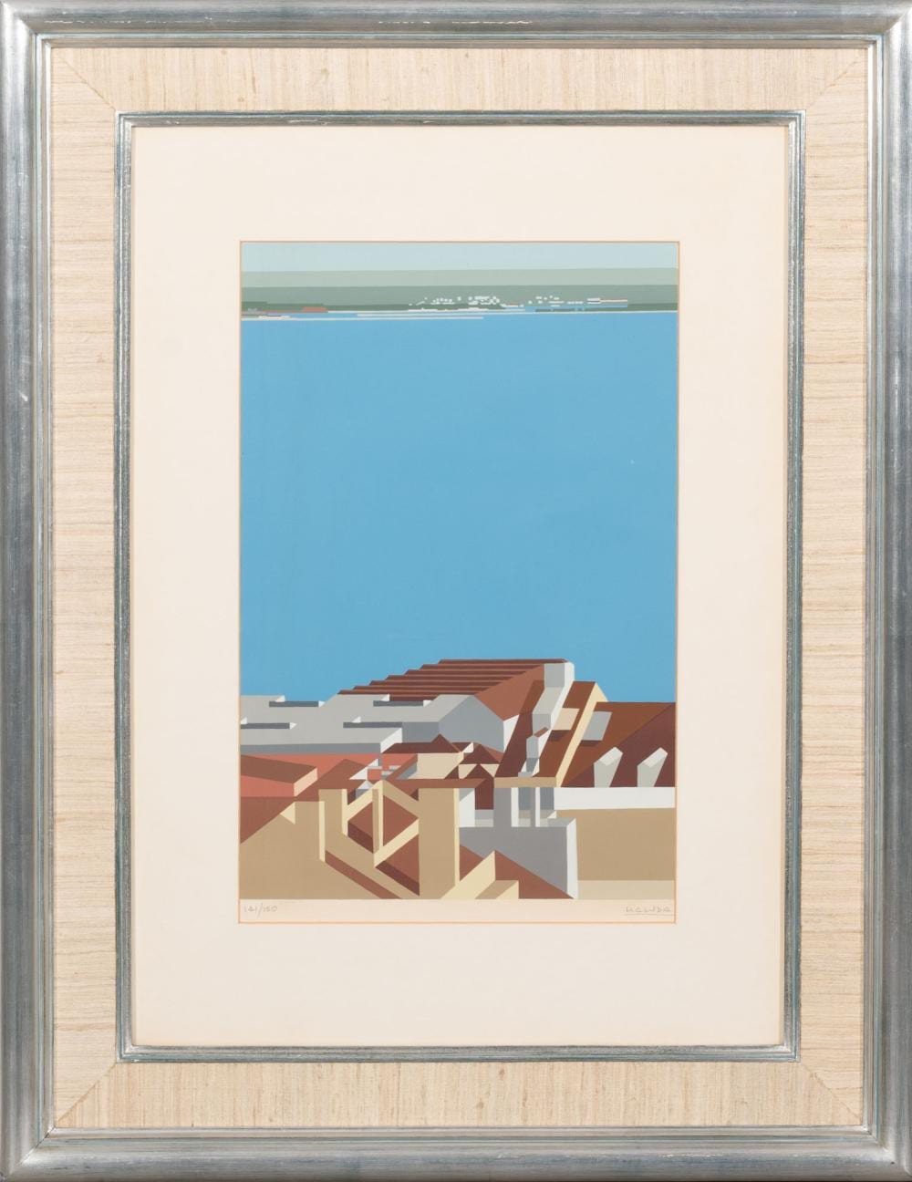 Maluda comparable auction result: maluda vista de lisboa serigrafia sobre papel dim aprox 50 x 32 cm