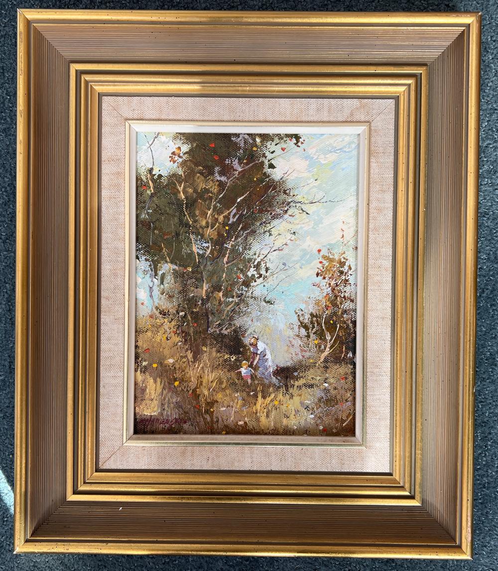 Richard Chamerski comparable auction result: richard chamerski australian 20th century autumn afternoon mt macedon oil on canvas signed 20th century