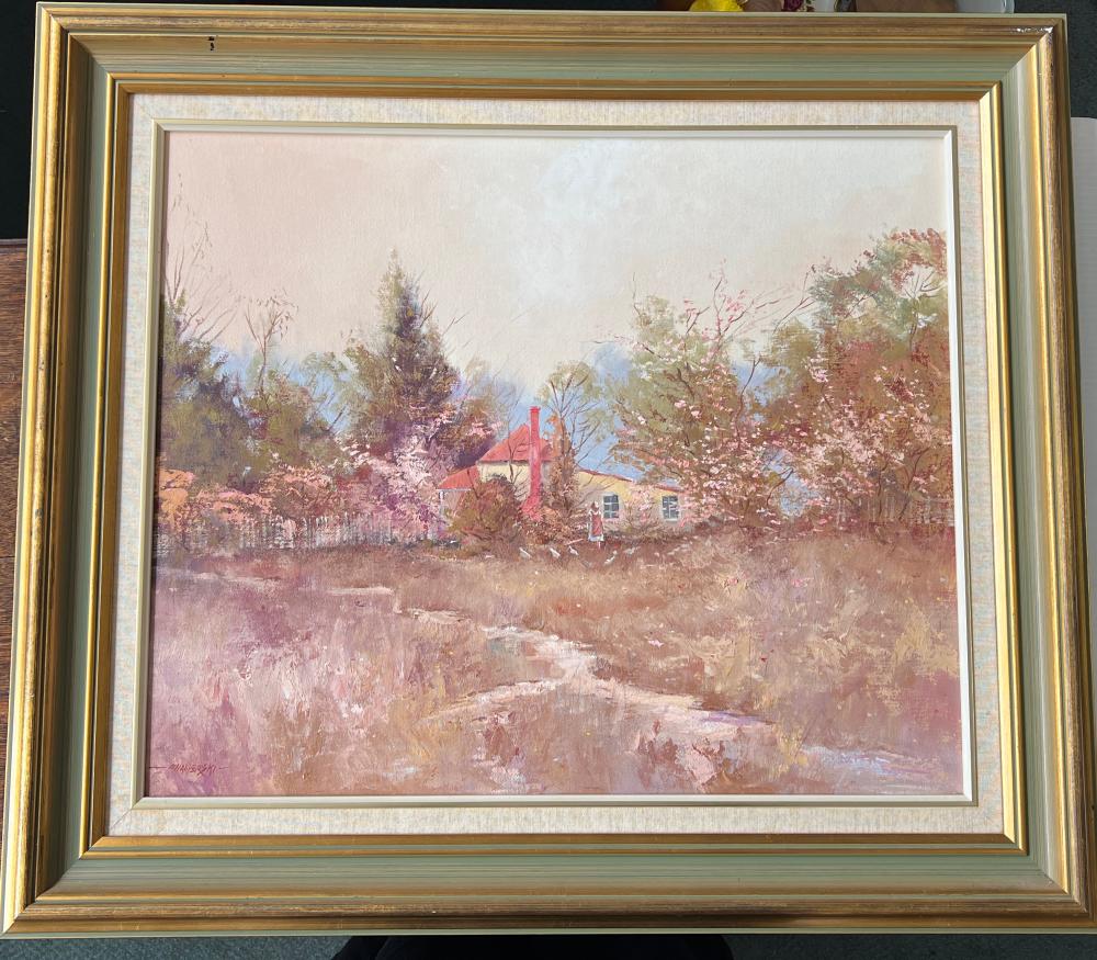 Richard Chamerski comparable auction result: richard chamerski early spring daylesford oil on canvas signed and dated 1985