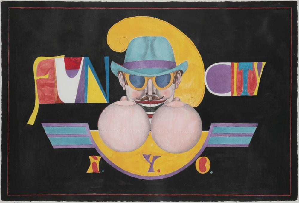 Richard (1856) Lindner comparable auction result: richard lindner american german 1901 1978 fun city new york