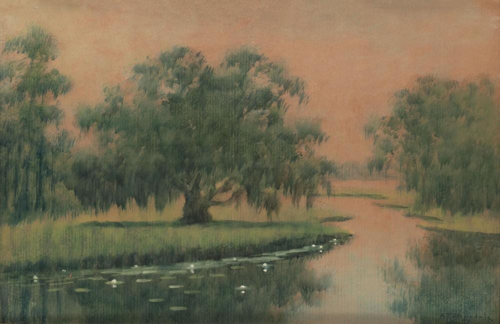 Alexander John Drysdale comparable auction result: alexander john drysdale american 1870 1934 louisiana bayou scene