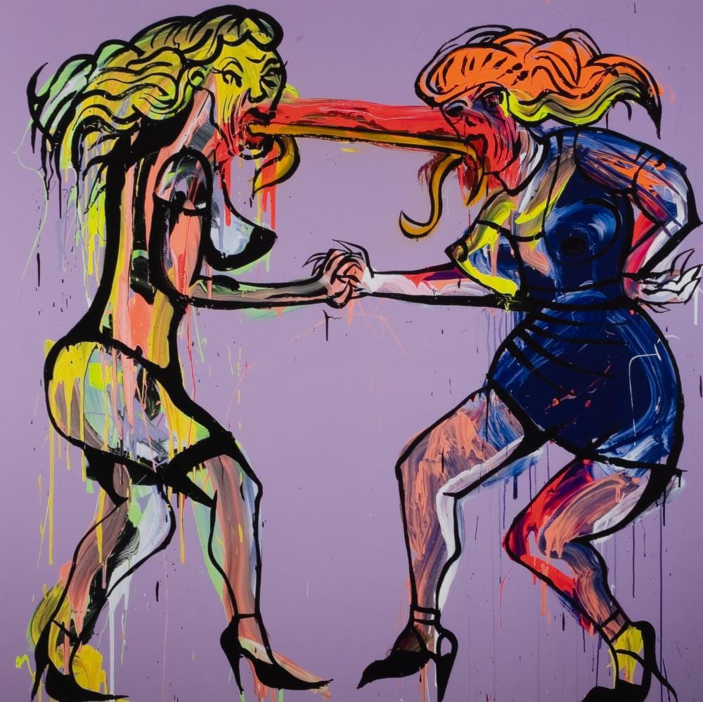 Adam Cullen comparable auction result: adam cullen 1965 2012 dancing girls 2010