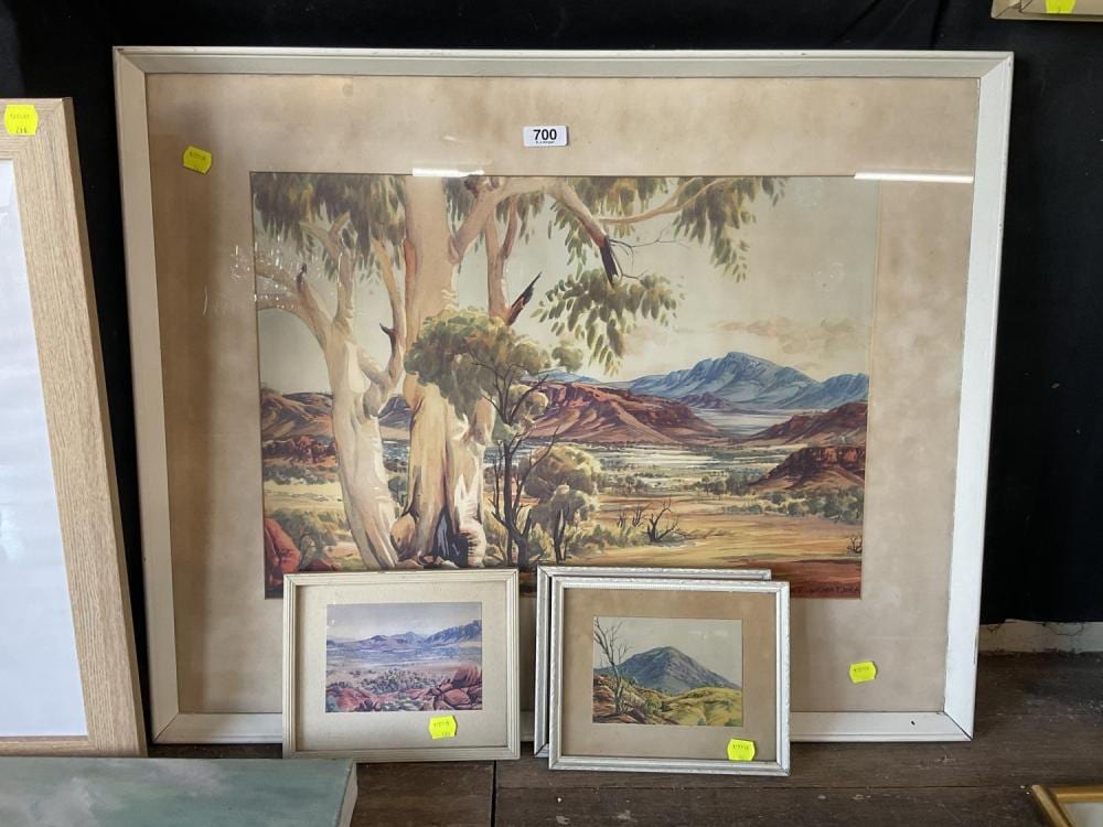 Albert Namatjira comparable auction result: a large albert namatjira print