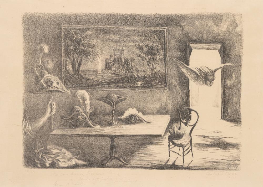 Fabrizio Clerici comparable auction result: fabrizio clerici milano 1913 roma 1993 internal 1941