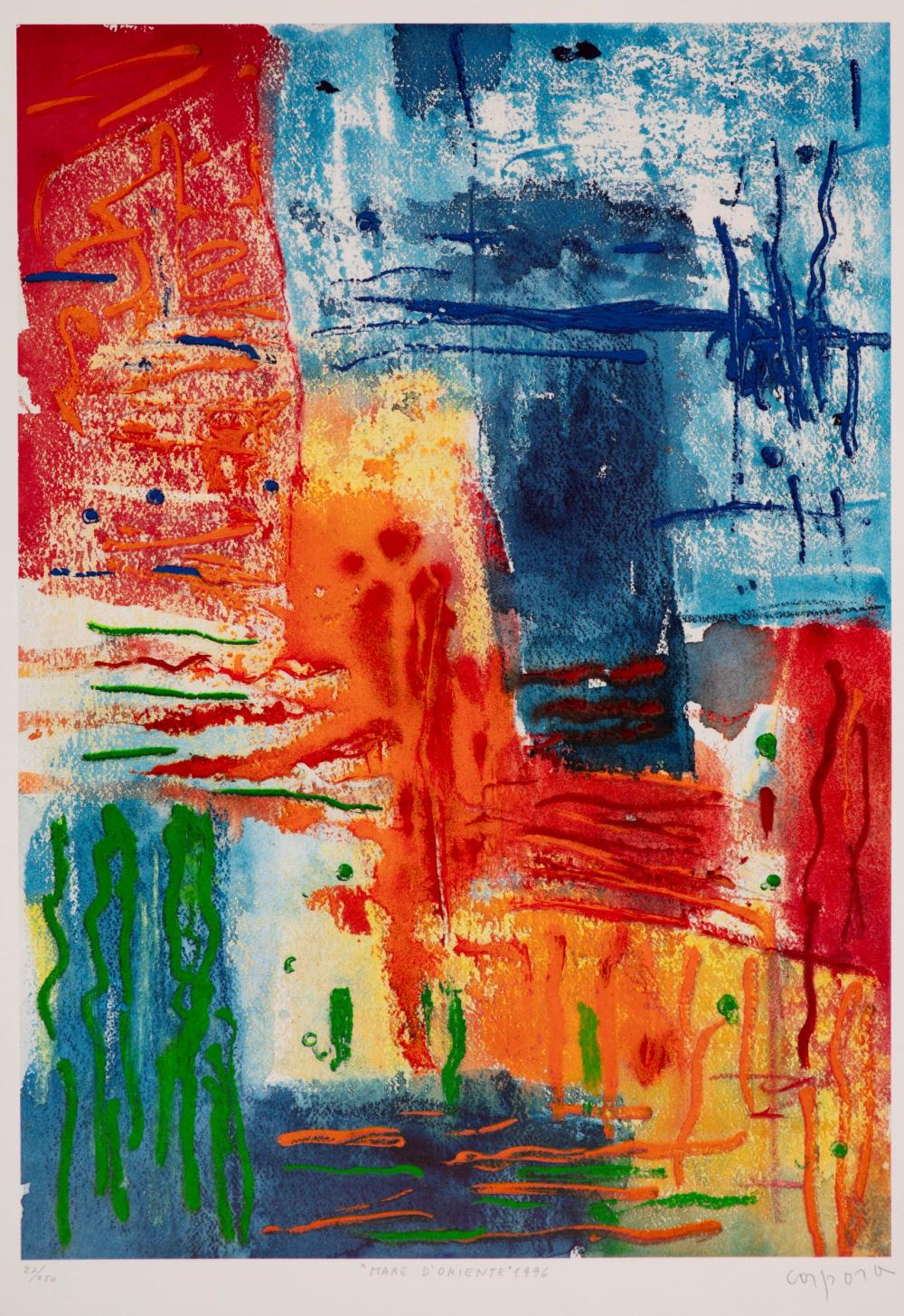Antonio Corpora comparable auction result: antonio corpora tunisi 1909 roma 2004 mare d oriente 1996