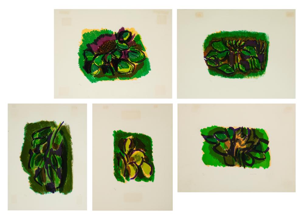 Ennio Morlotti comparable auction result: ennio morlotti lecco 1910 milano 1992 lot of 5 lithographs lithographs in colours numbered 37 99