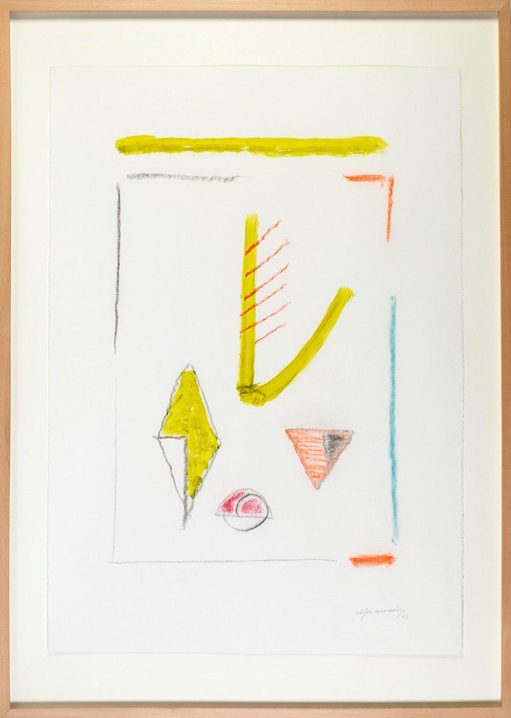 Albert Ràfols Casamada comparable auction result: albert r fols casamada barcelona 1923 2009 dibuix 4 2003 gouache and pastel on paper signed and dated in the lower right corner provenance private collection