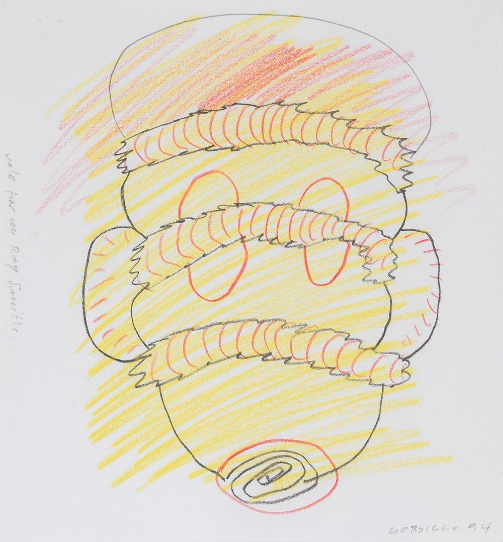 Luis Gordillo comparable auction result: luis gordillo seville 1934 vale por un ray smith 1994 mixed media on paper signed and dated in the lower right corner titled in the middle left
