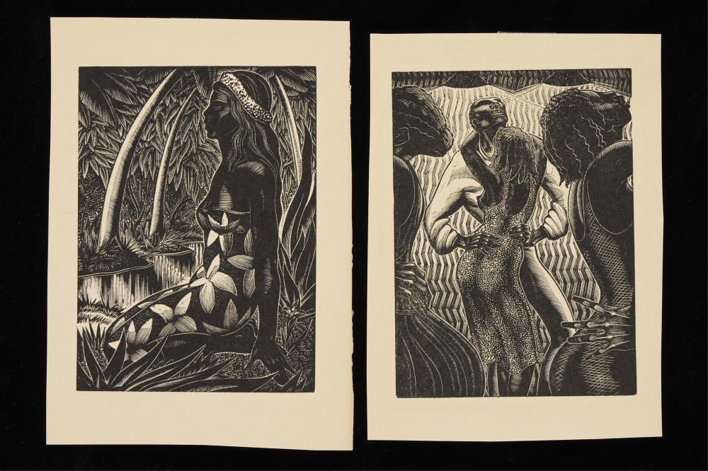 Lynd Ward comparable auction result: 2 lynd ward hot countries book plates 1930