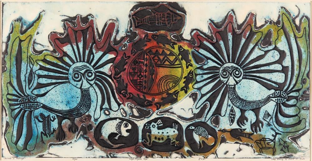 david dale animals in moonlight etching 1976 · Revere Auctions · 2026-07-14 David Dale comparable auction result: david dale animals in moonlight etching 1976