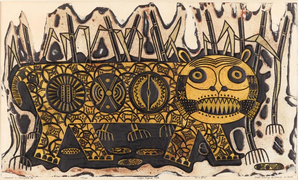 david dale leopard in cornfield iii etching 1976 · Revere Auctions · 2026-07-14 David Dale comparable auction result: david dale leopard in cornfield iii etching 1976