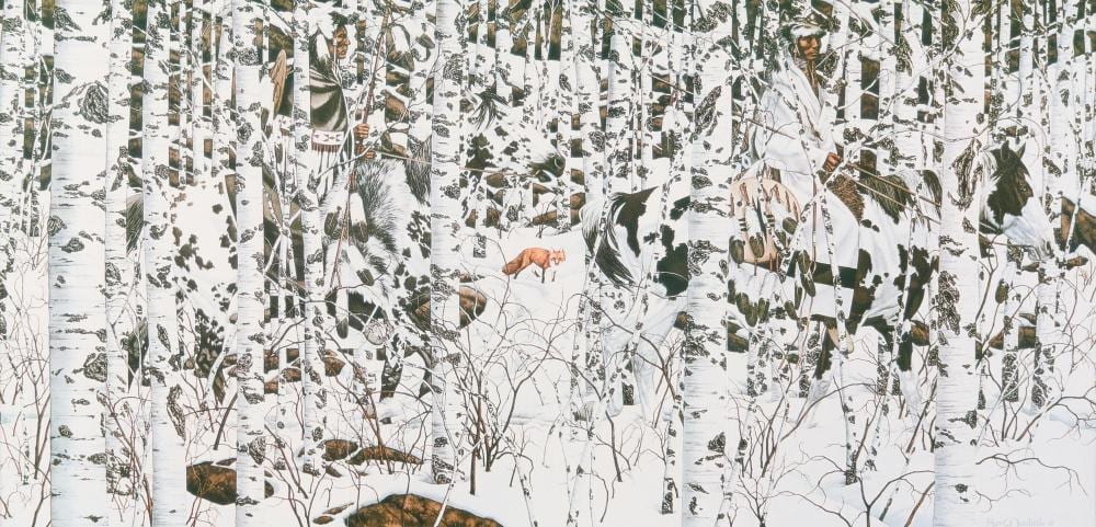 Bev Doolittle comparable auction result: bev doolittle woodland encounter lithograph