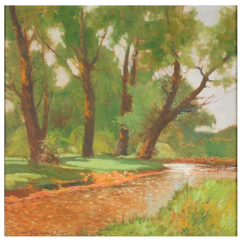 corwin knapp linson 1864 1934 landscape painting · Hill Auction Gallery · 2026-07-15 Corwin Knapp Linson comparable auction result: corwin knapp linson 1864 1934 landscape painting