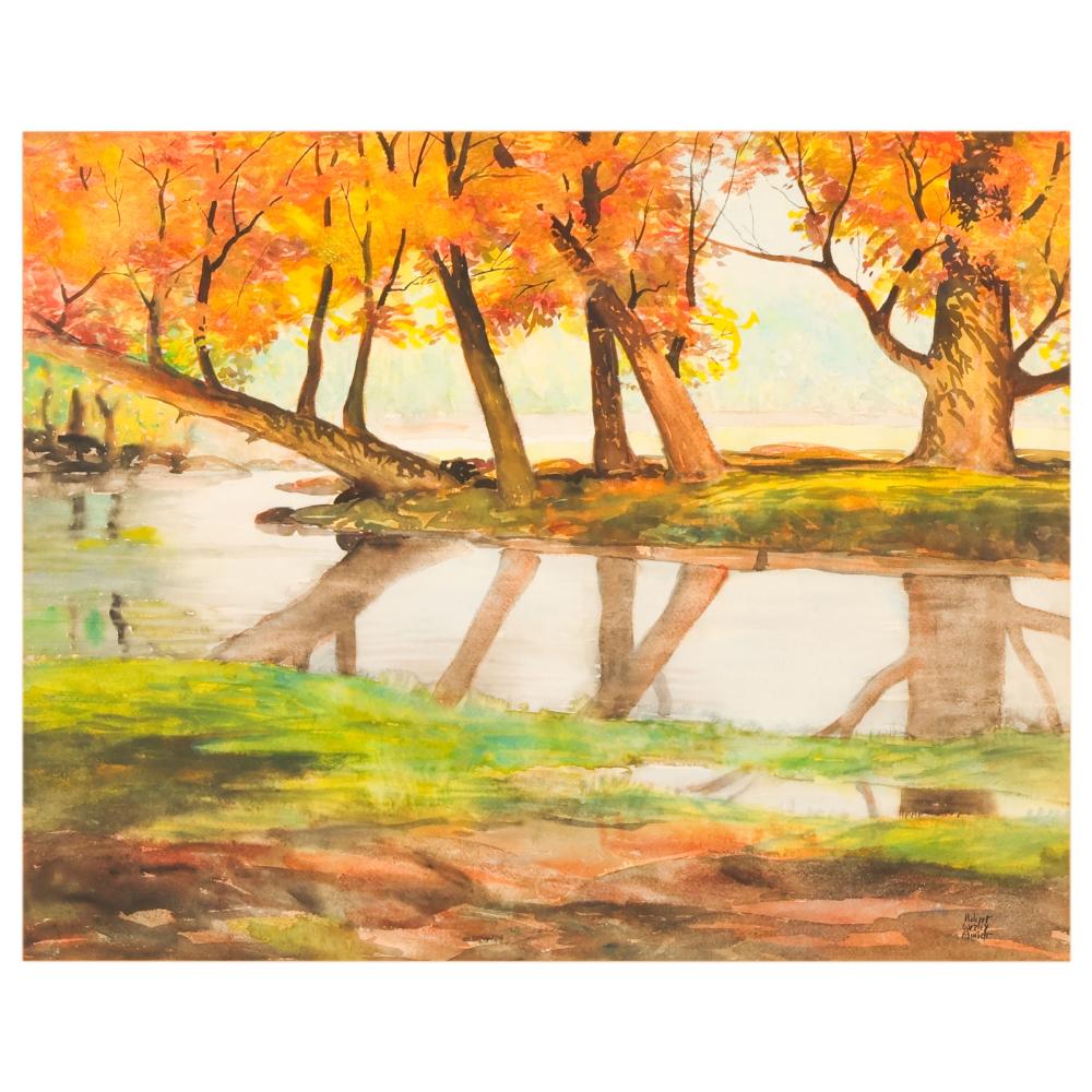 Robert Wesley Amick comparable auction result: robert wesley amick 1879 1969 reflections painting