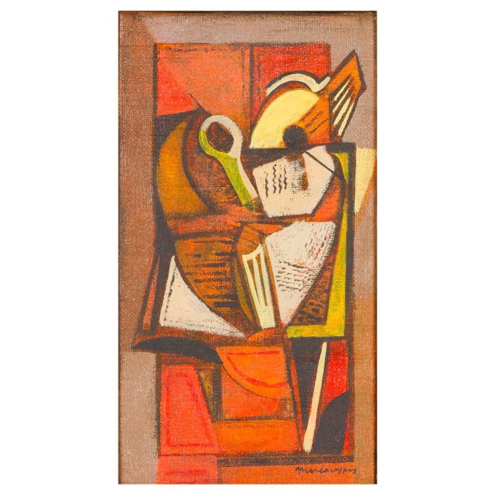 Louis Marcoussis comparable auction result: louis marcoussis 1878 1941 cubist guitar painting