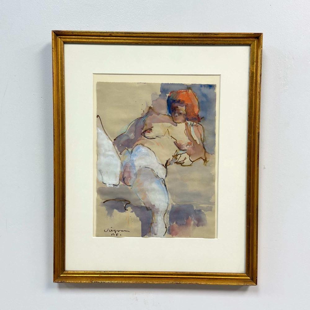 hank virgona american 1929 2019 mixed media nude study 1981 · Lion and Unicorn · 2026-07-01 Hank Virgona comparable auction result: hank virgona american 1929 2019 mixed media nude study 1981