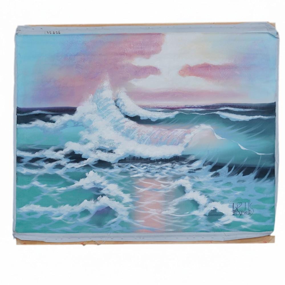 Lee Reynolds comparable auction result: lee reynolds american 1936 2017 oil on unstretched canvas seascape signed