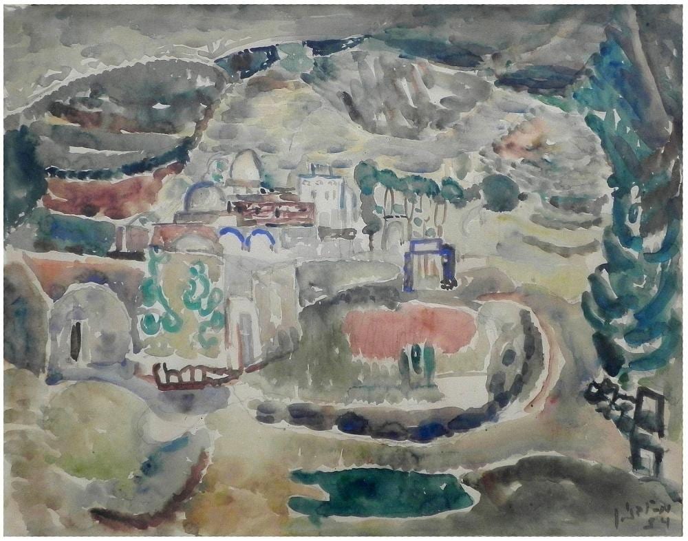 mordechai levanon israeli born romania 1901 1968 · Yair Art Gallery · 2026-07-04 Mordechai Levanon comparable auction result: mordechai levanon israeli born romania 1901 1968