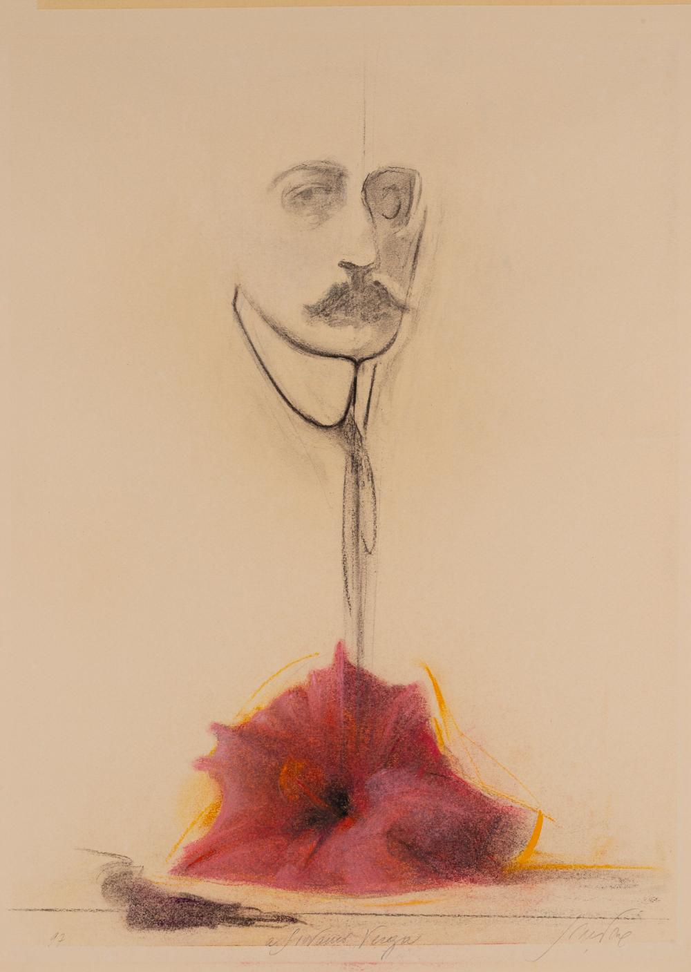 Piero Guccione comparable auction result: piero guccione scicli 1935 modica 2018 a giovanni verga 1997