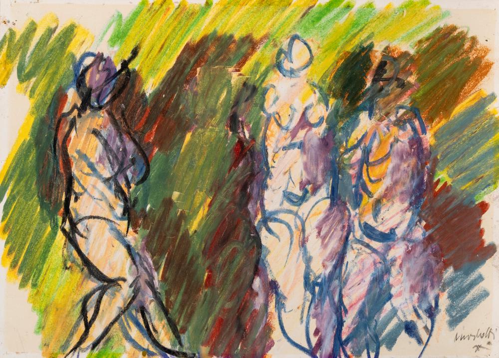 Ennio Morlotti comparable auction result: ennio morlotti lecco 1910 milano 1992 nudes