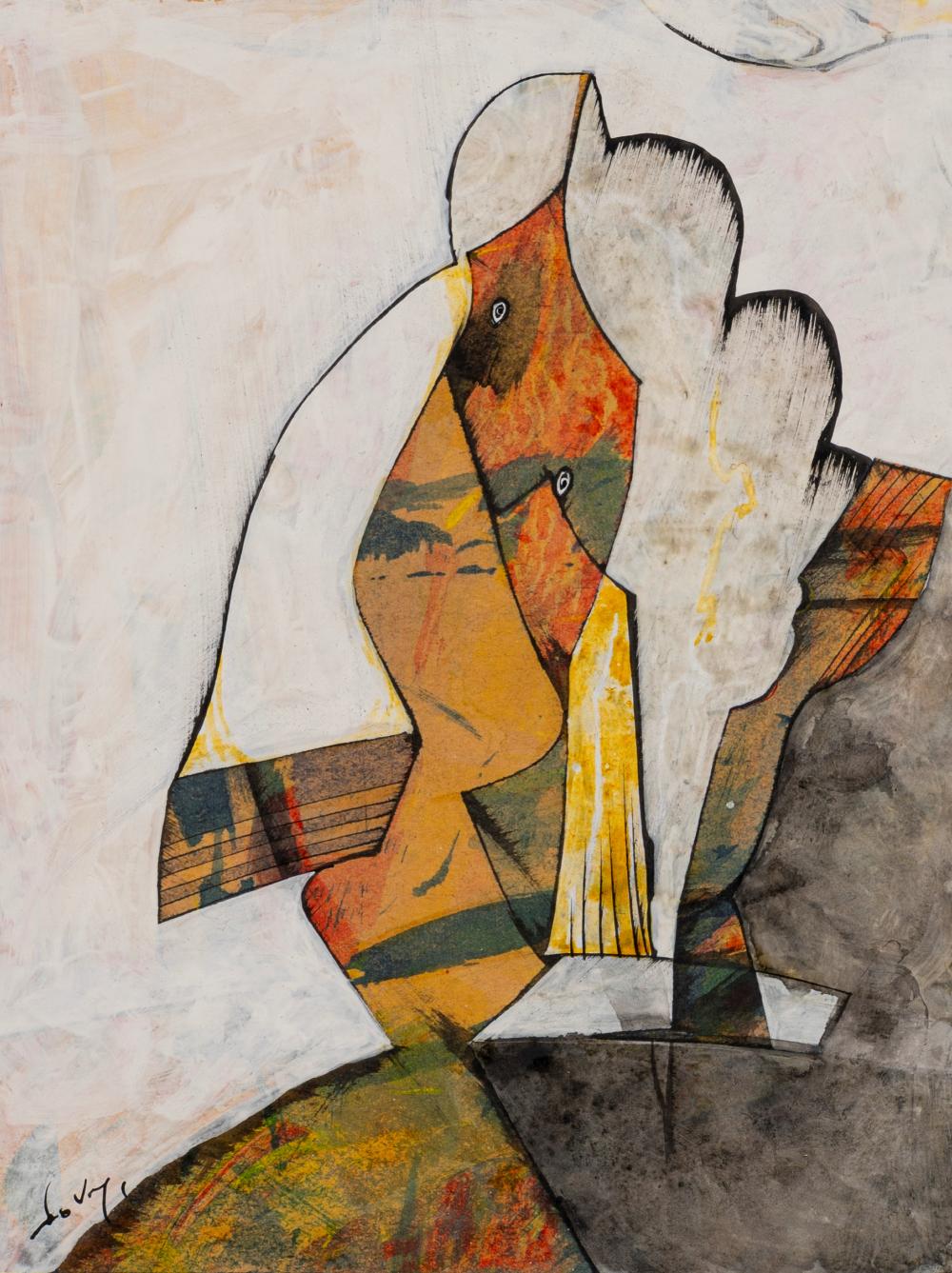 Gianni Dova comparable auction result: gianni dova roma 1925 pisa 1991 totem