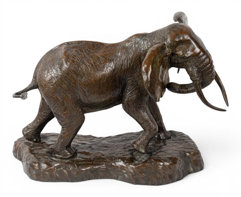 Donald Greig comparable auction result: donald greig british b 1959 a bronze sculpture of an elephant