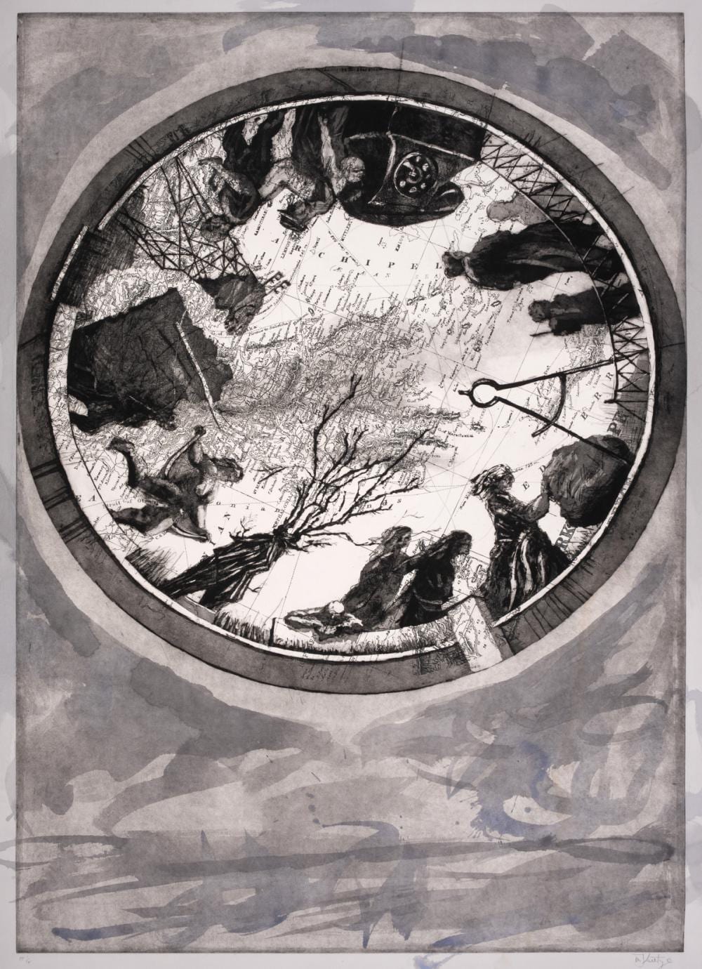 William Joseph Kentridge comparable auction result: william kentridge b 1955 atlas procession i