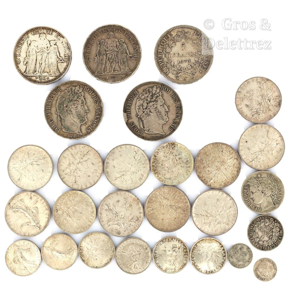 france lot de pi ces en argent comprenant · Gros-Delettrez · 2026-07-06 Cecco Bravo comparable auction result: france lot de pi ces en argent comprenant